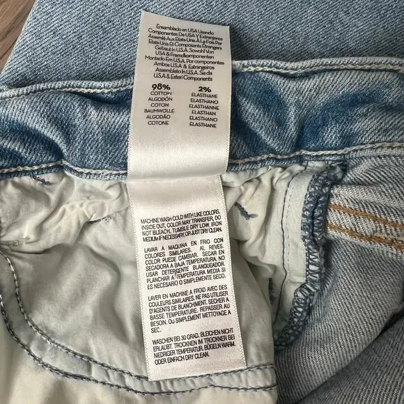 Mother x Carolyn Murphy Distressed Patchwork Tomcat Ankle Undone Jeans Size 27 - Picture 12 of 16